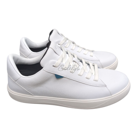 Vessi Soho 2 Mens 9 Ivory White Low Top Waterproof Vegan Leather Casual Sneaker - Picture 1 of 12